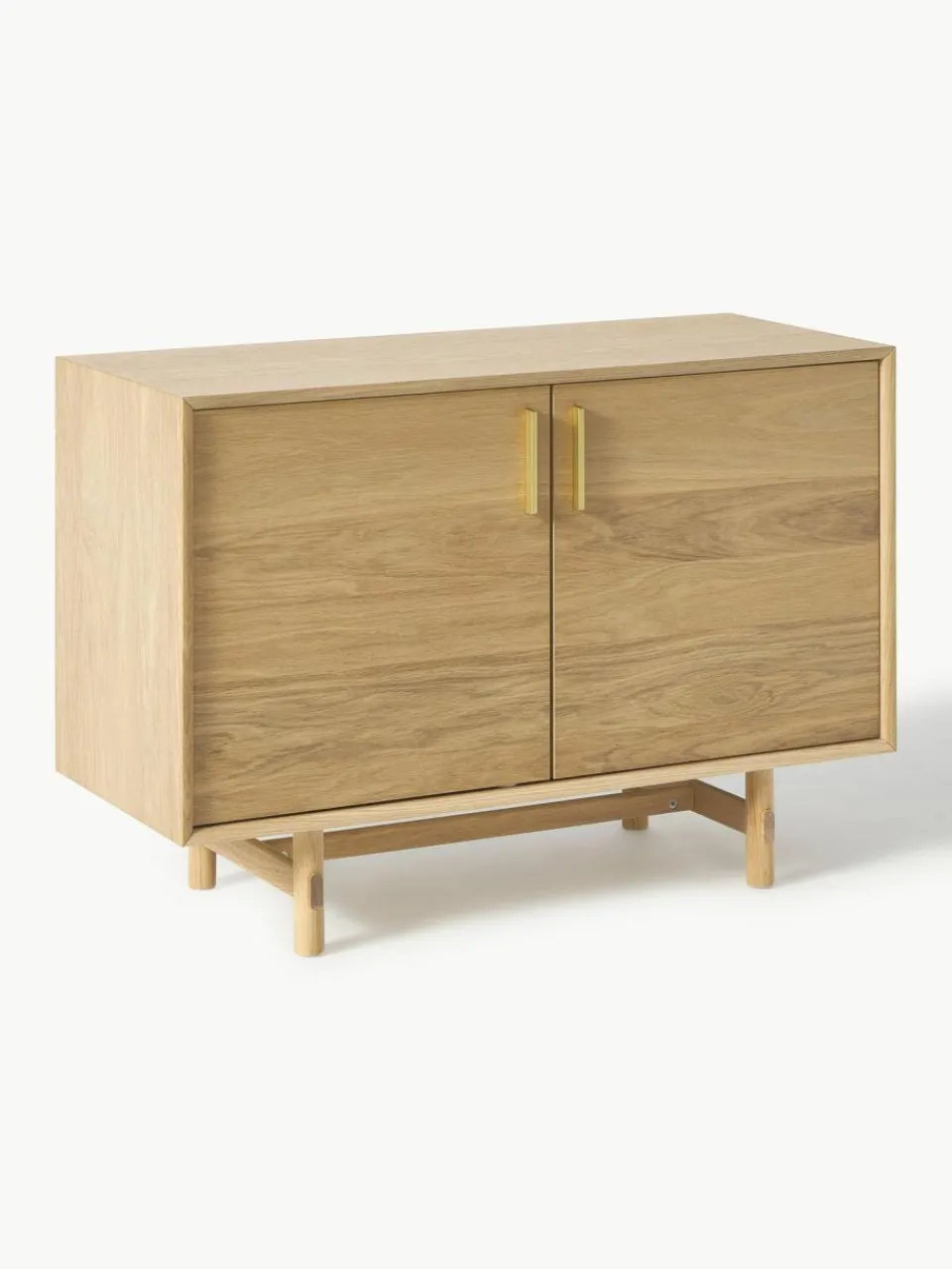 Westwing Collection Kleines Sideboard Diana aus Eichenholz