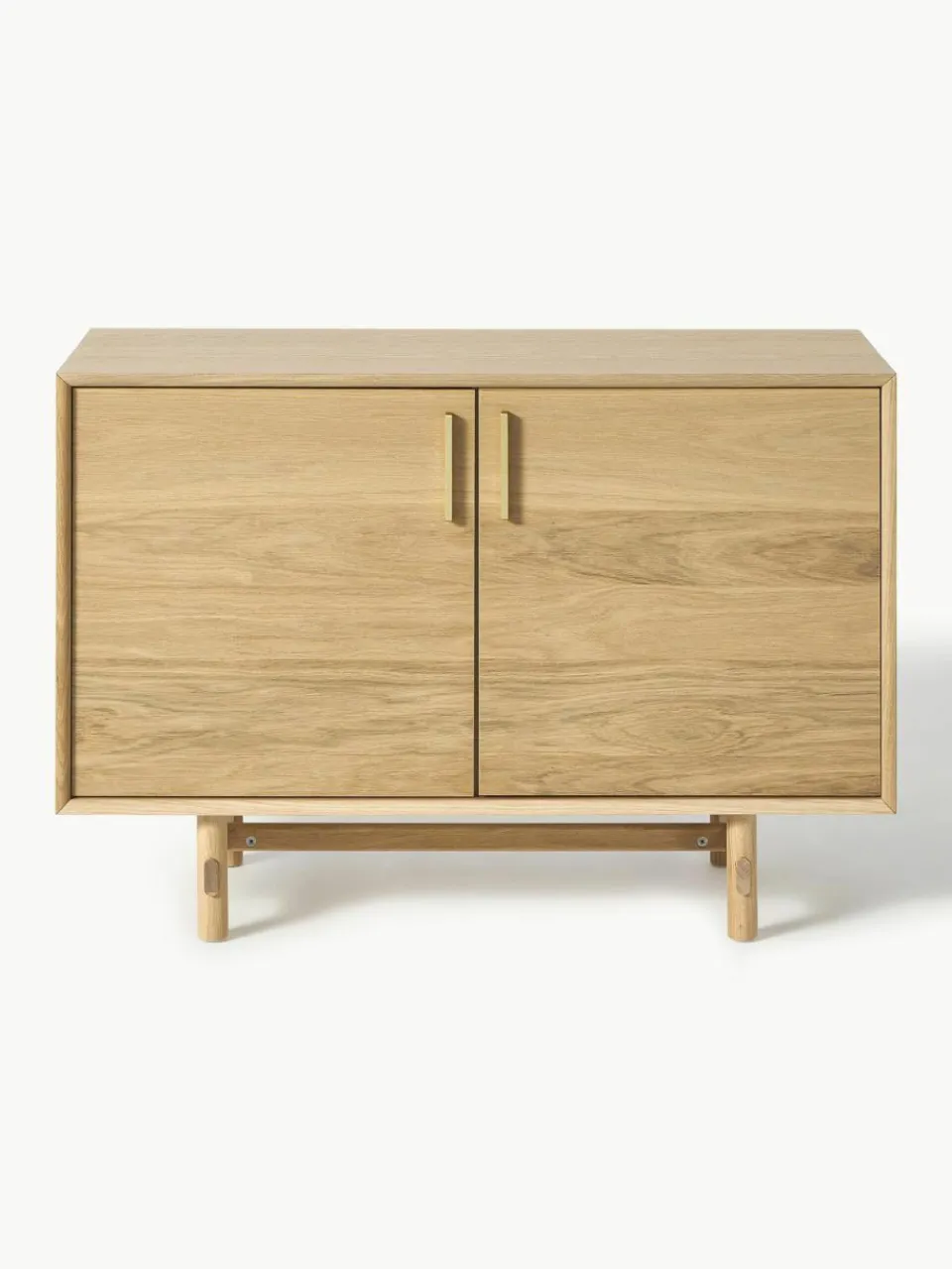 Westwing Collection Kleines Sideboard Diana aus Eichenholz