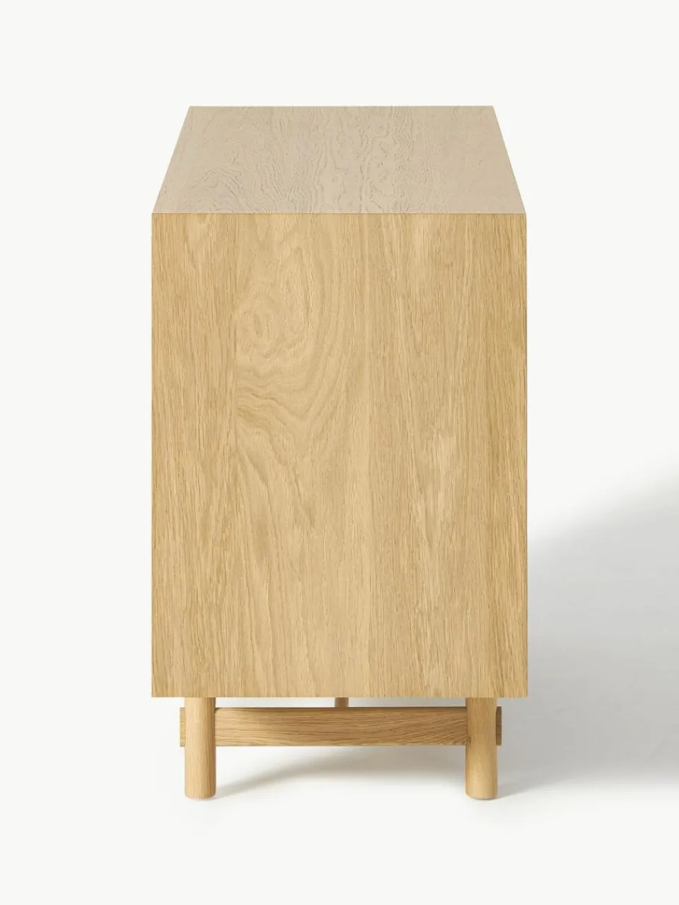 Westwing Collection Kleines Sideboard Diana aus Eichenholz