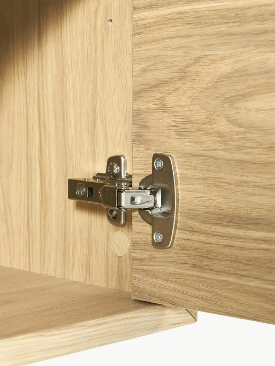 Westwing Collection Kleines Sideboard Diana aus Eichenholz
