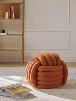 Westwing Collection Knoten-Pouf Twist