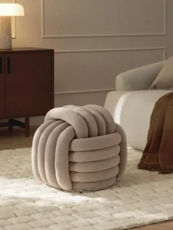 Westwing Collection Knoten-Pouf Twist