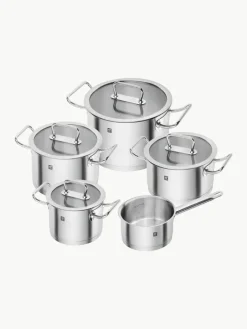 Zwilling Kochtöpfe Pro aus Edelstahl, 5er-Set