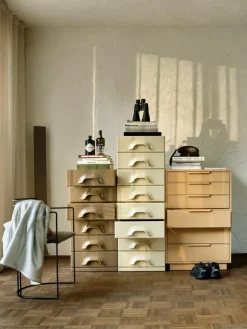 HKLIVING Kommode Space Age aus Sungkaiholz