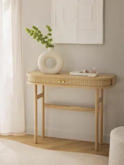 Westwing Collection Konsole Calary mit geriffelter Front