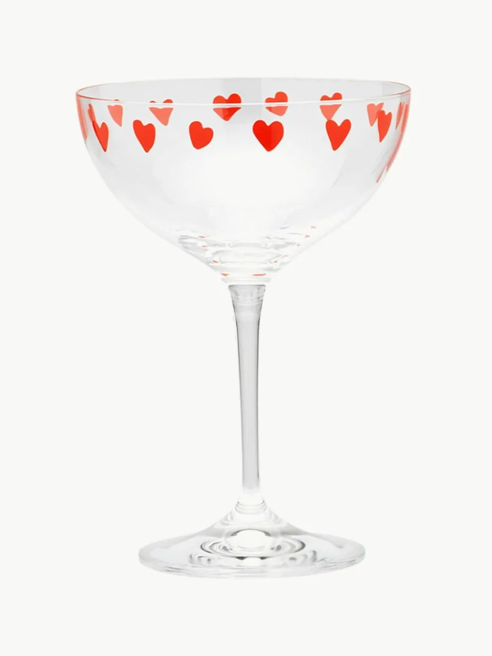 Anna + Nina Kristall-Champagnerschalen Classic Love, 2 Stück