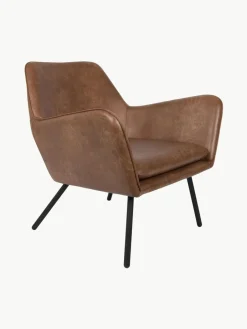 Westwing Kunstleder-Loungesessel Bon