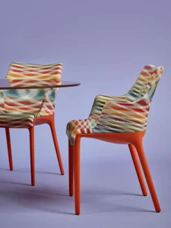 Kartell Kunststoff-Armlehnstuhl Eleganza Missoni