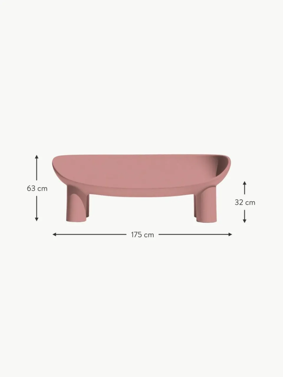 Driade Kunststoff-Sofa Roly Poly (2-Sitzer)