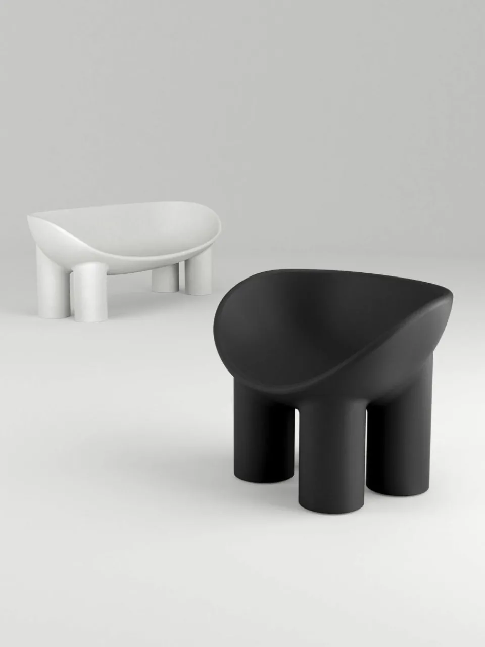Driade Kunststoff-Sofa Roly Poly (2-Sitzer)