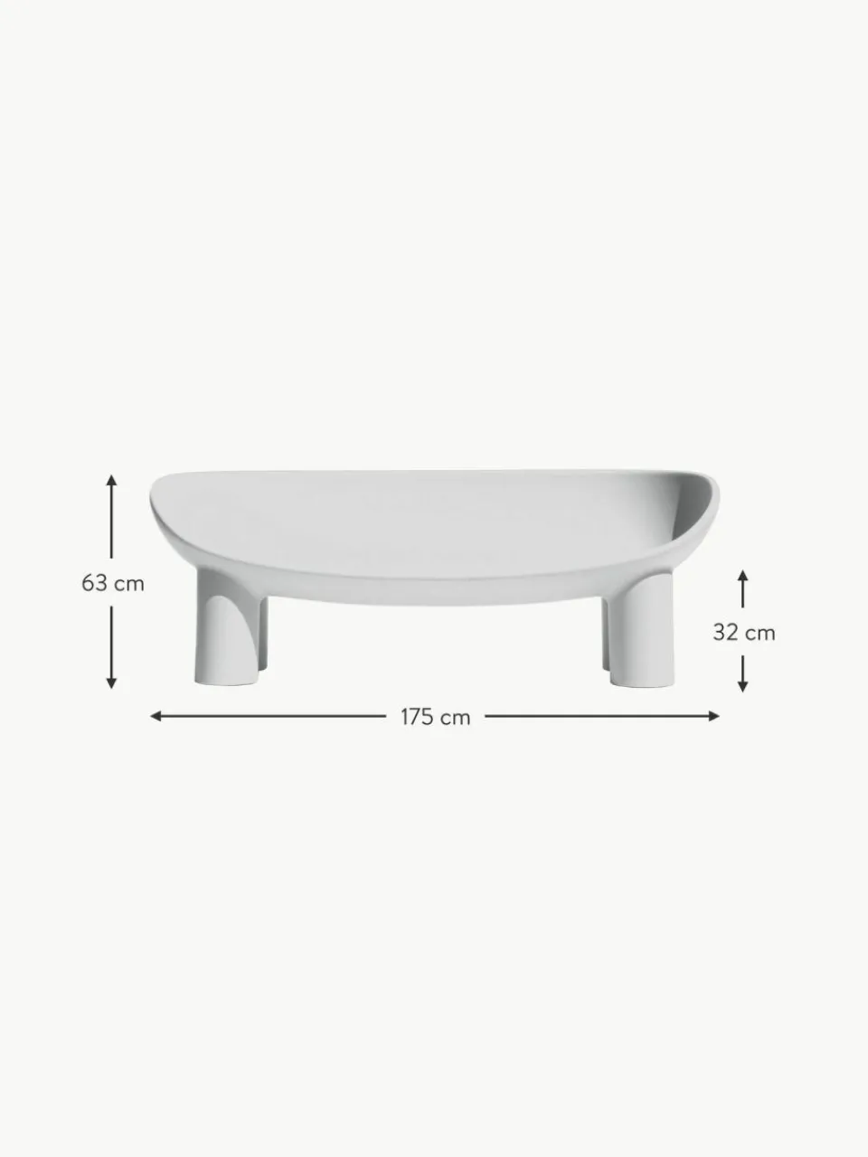 Driade Kunststoff-Sofa Roly Poly (2-Sitzer)