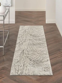 Westwing Kurzflor-Läufer Rustic Texture mit Hoch-Tief-Effekt
