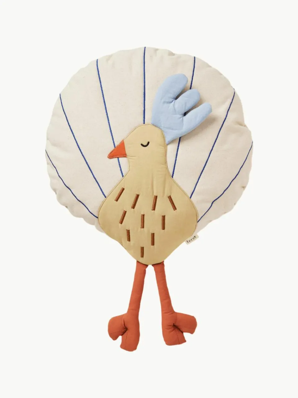 Kinder ferm LIVING Kids Kuschelkissen Peacock aus Bio-Baumwolle