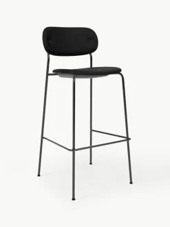 Audo Copenhagen Leder-Thekenstuhl Co mit Metall-Gestell