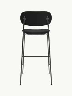 Audo Copenhagen Leder-Thekenstuhl Co mit Metall-Gestell