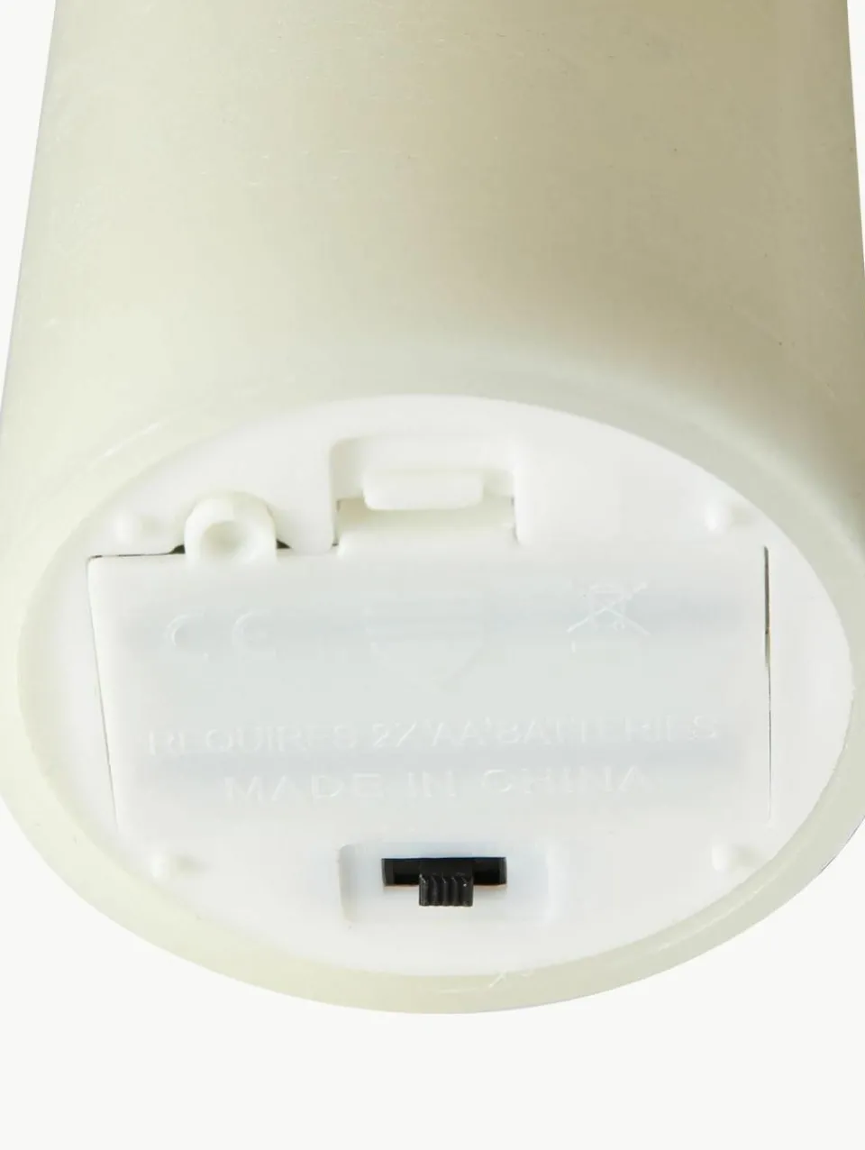 Westwing LED-Kerze Bino mit Flackerfunktion, H 10 cm