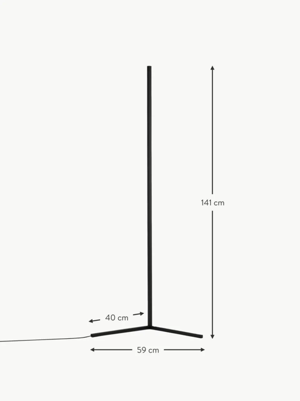 Nova Luce LED-Stehlampe V-Line