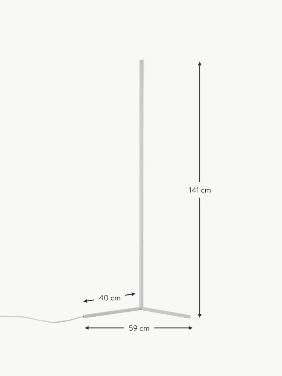 Nova Luce LED-Stehlampe V-Line
