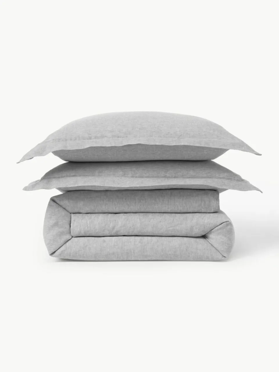 Westwing Collection Leinen-Bettdeckenbezug Linna mit Stehsaum