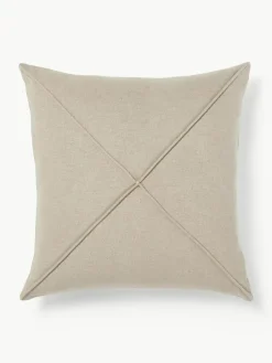 Westwing Collection Leinen-Kissenhülle Darla mit Strukturmuster