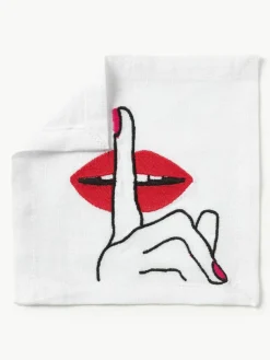 Jonathan Adler Leinen-Servietten Lips, 4er-Set