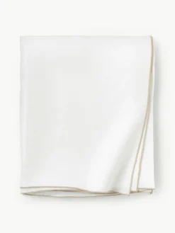 Westwing Collection Leinen-Tischdecke Kennedy mit Umkettelung