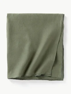 Westwing Collection Leinen-Tischdecke Kennedy mit Umkettelung
