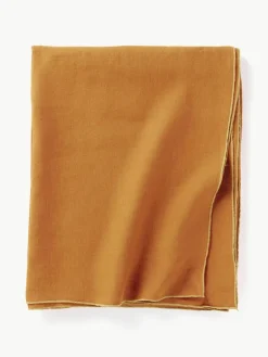 Westwing Collection Leinen-Tischdecke Kennedy mit Umkettelung