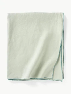 Westwing Collection Leinen-Tischdecke Kennedy mit Umkettelung