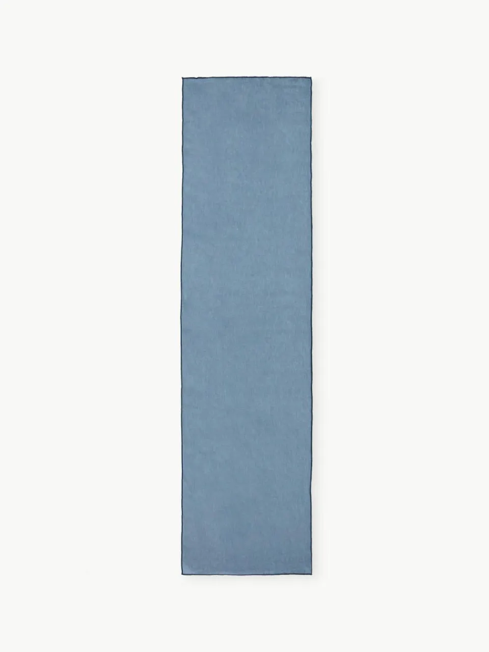 Westwing Collection Leinen-Tischläufer Kennedy mit Umkettelung