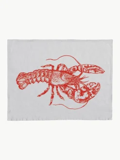 Frohstoff Leinen-Tischset Lobster, handbedruckt