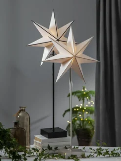 Star Trading Leuchtstern Astro aus Kiefernholz