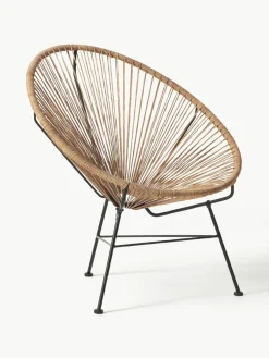 Westwing Collection Loungesessel Bahia aus Kunststoff-Geflecht