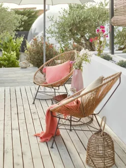 Westwing Collection Loungesessel Bahia aus Kunststoff-Geflecht