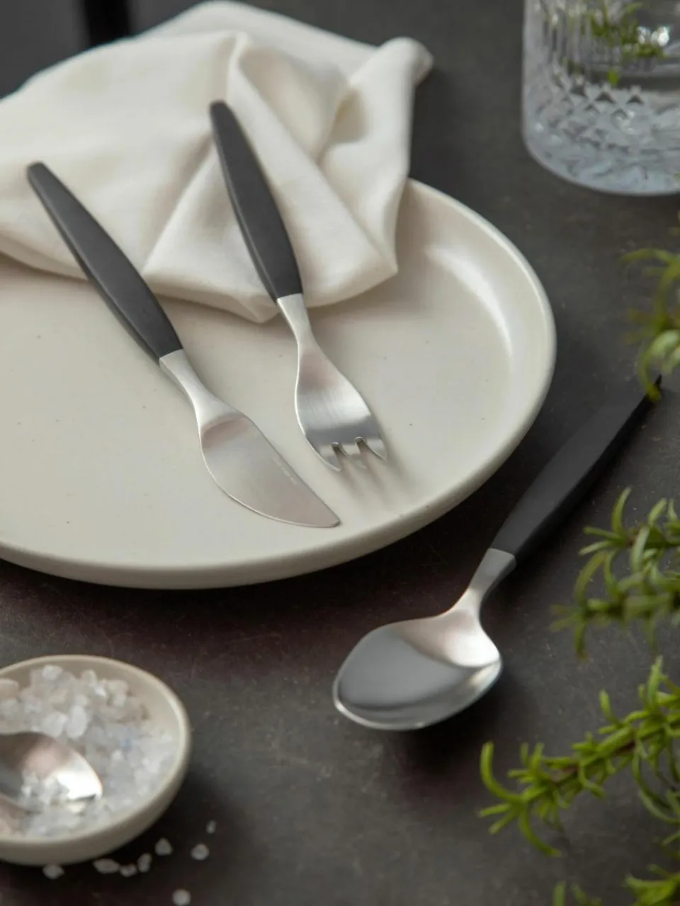 Gense Matt gebürstetes Besteck-Set Focus de Luxe, 4 Personen (12-tlg.)