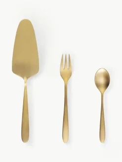 Sola Switzerland Matt gebürstetes Kuchenbesteck-Set Tulip, 6 Personen (13-tlg.)