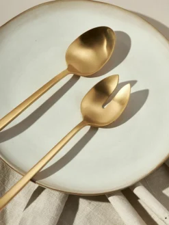Westwing Collection Matt gebürstetes Salatbesteck Shine