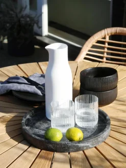 Bloomingville Matte Schälchen Neri mit Rillenstruktur, 2 Stück