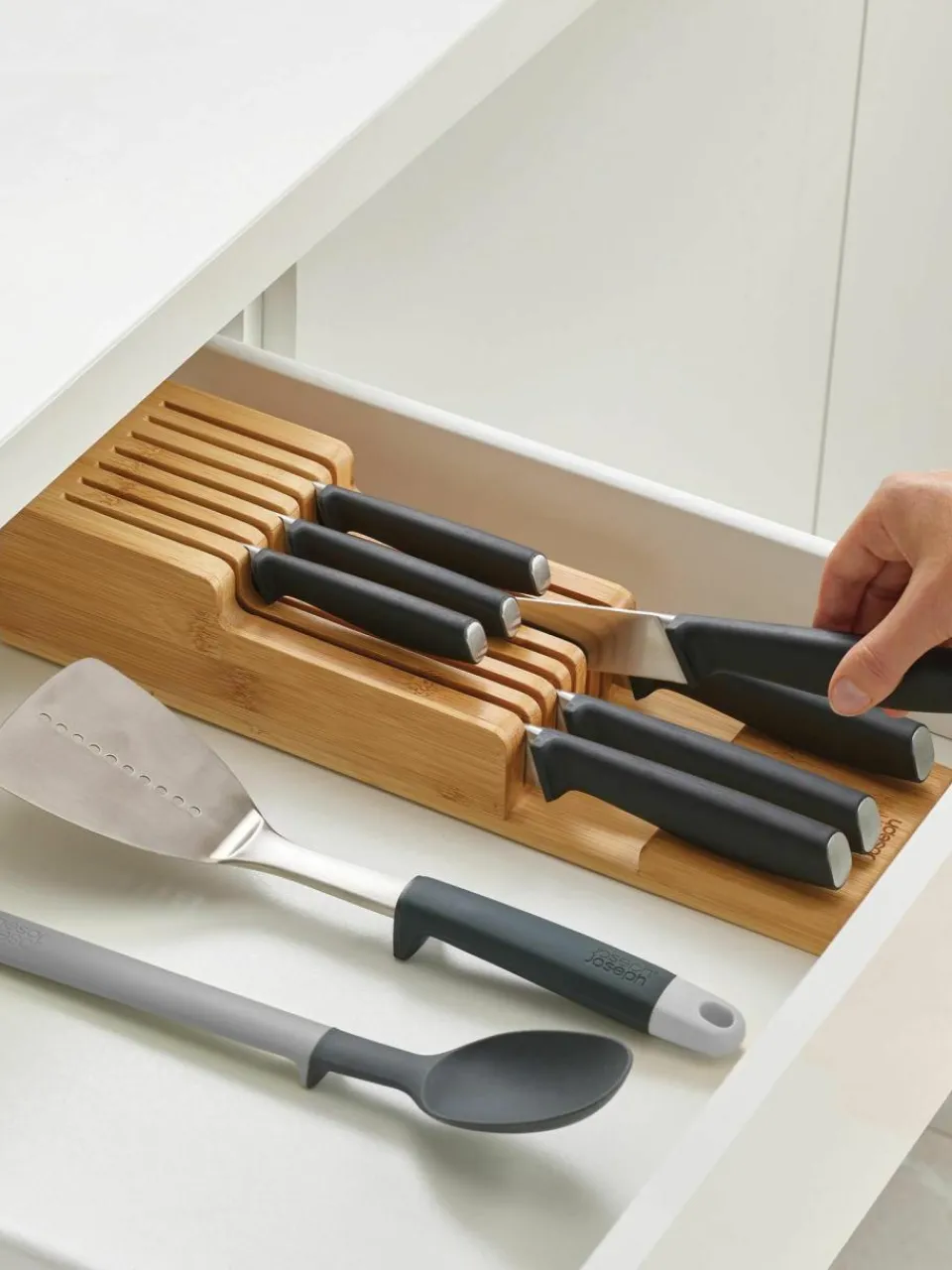 Joseph Joseph Messer-Organizer DrawerStore aus Bambus