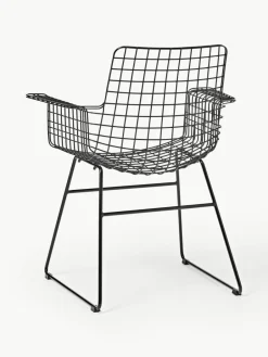 HKLIVING Metall-Armlehnstuhl Wire