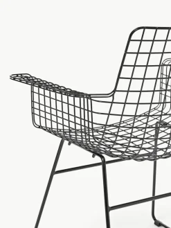 HKLIVING Metall-Armlehnstuhl Wire