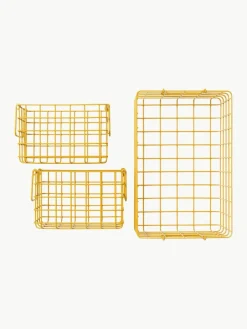 Mustard Made Metall-Aufbewahrungskörbe The Baskets, 3er-Set