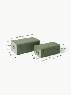 Westwing Collection Metall-Aufbewahrungstruhen Jonny, 2er-Set