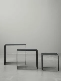 ferm LIVING Metall-Beistelltische Cluster, 3er-Set