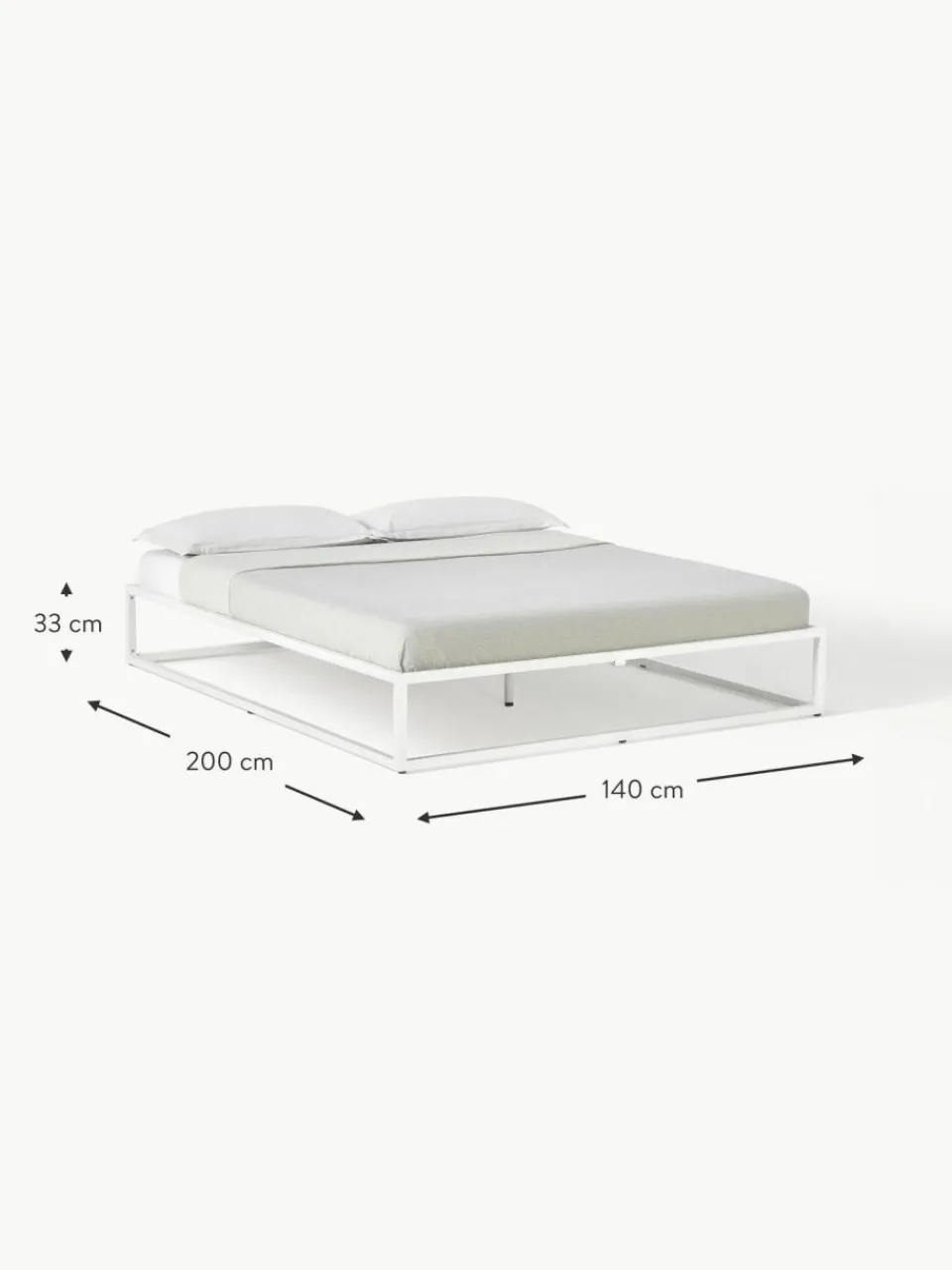 Westwing Collection Metallbett Neptun