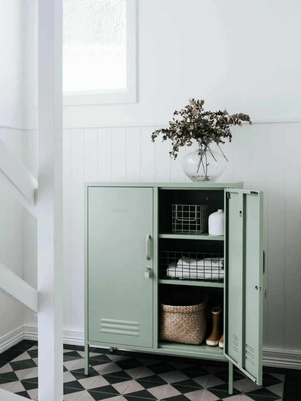 Kinder Mustard Made Metall-Highboard The Midi