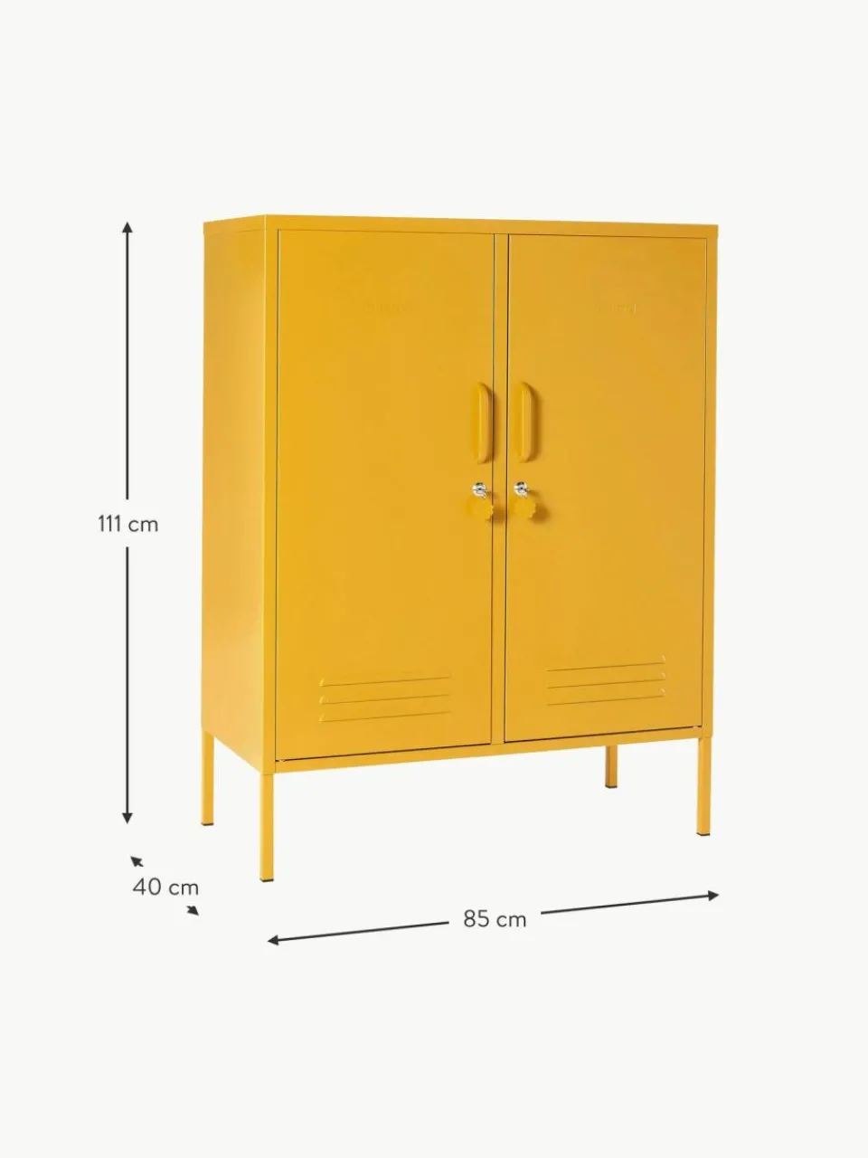 Kinder Mustard Made Metall-Highboard The Midi