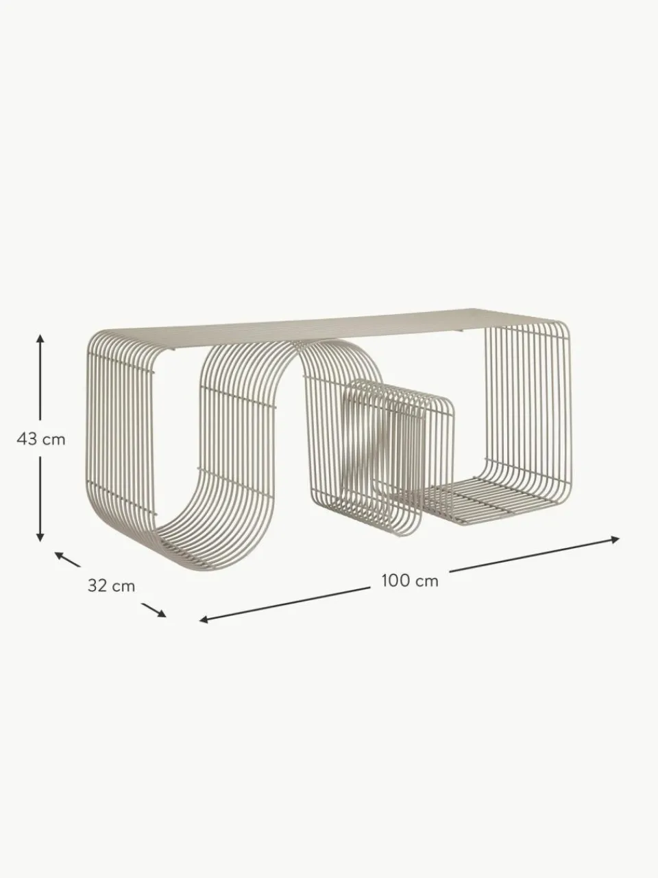 Aytm Metall-Sitzbank Curva