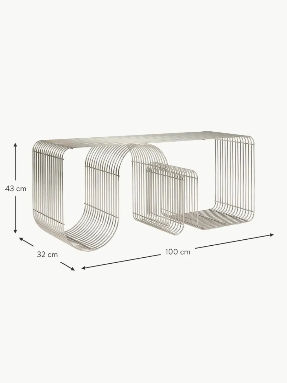 Aytm Metall-Sitzbank Curva