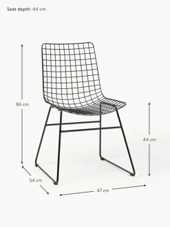 HKLIVING Metall-Stuhl Wire